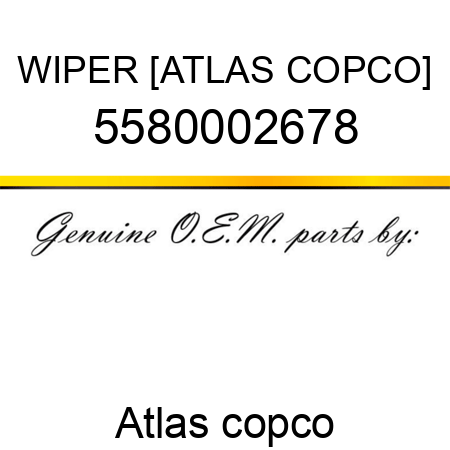 WIPER [ATLAS COPCO] 5580002678