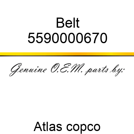 Belt 5590000670