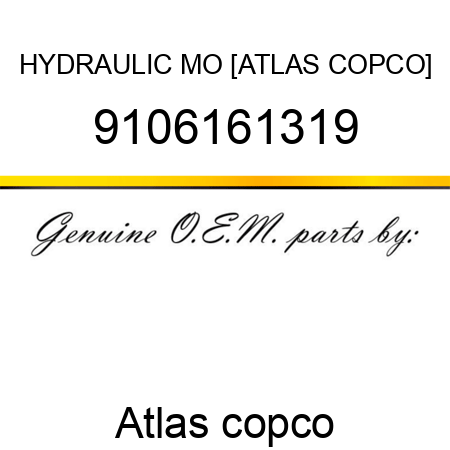 HYDRAULIC MO [ATLAS COPCO] 9106161319