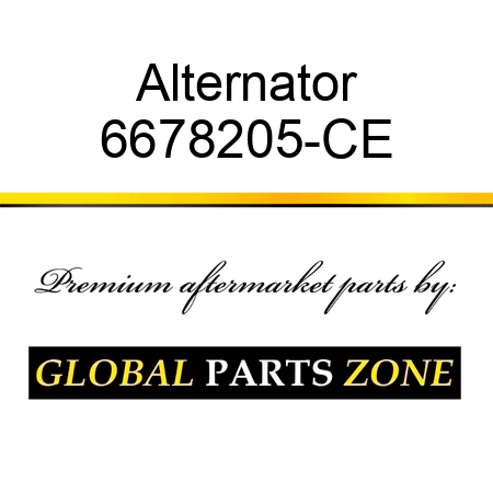 Alternator 6678205-CE