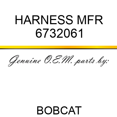 HARNESS, MFR 6732061