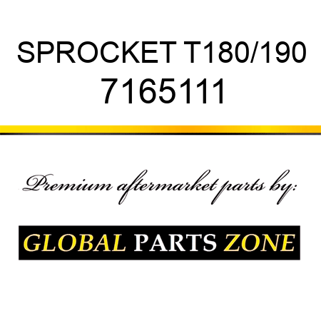 SPROCKET T180/190 7165111