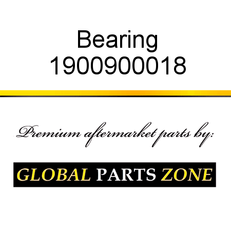 Bearing 1900900018