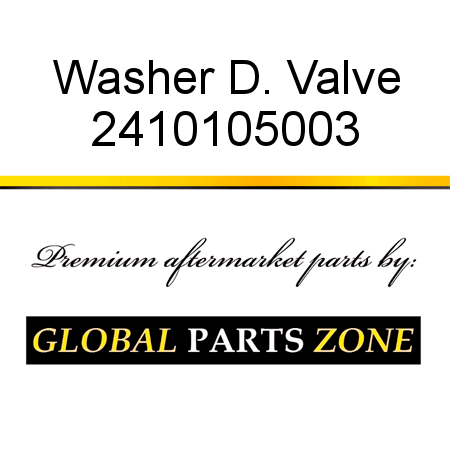 Washer D. Valve 2410105003