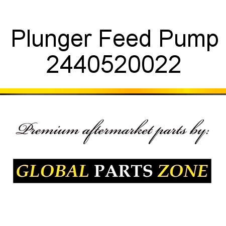 Plunger, Feed Pump 2440520022