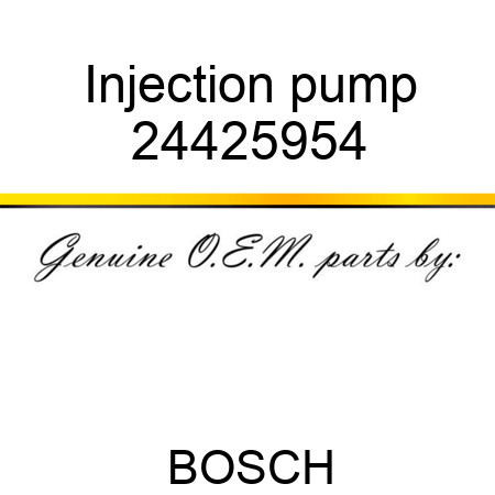 Injection pump 24425954