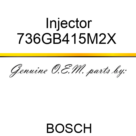 Injector 736GB415M2X 