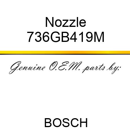 Nozzle 736GB419M