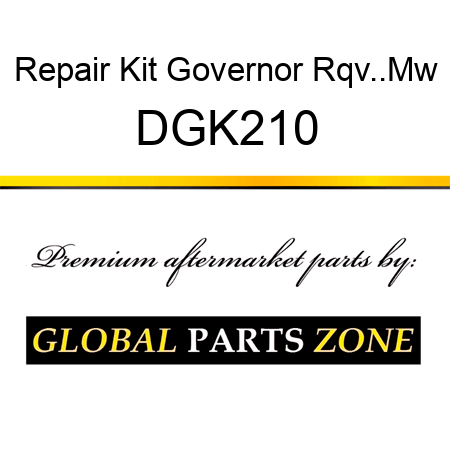 Repair Kit, Governor Rqv..Mw DGK210