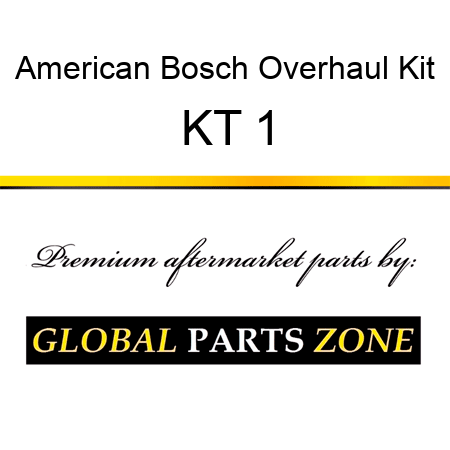 American Bosch Overhaul Kit, KT 1