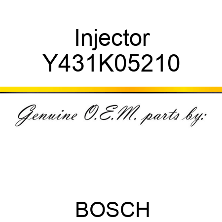 Injector Y431K05210