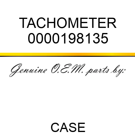 TACHOMETER 0000198135