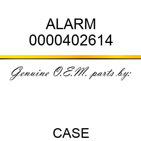 ALARM 0000402614