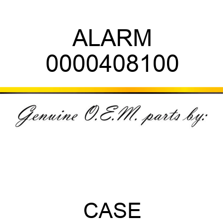 ALARM 0000408100