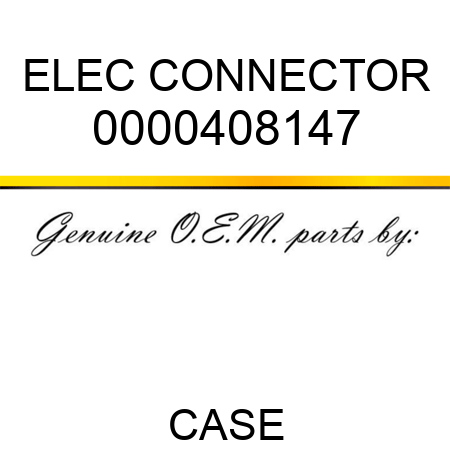 ELEC CONNECTOR 0000408147