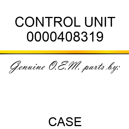 CONTROL UNIT 0000408319