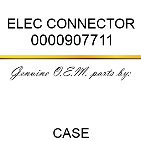 ELEC CONNECTOR 0000907711