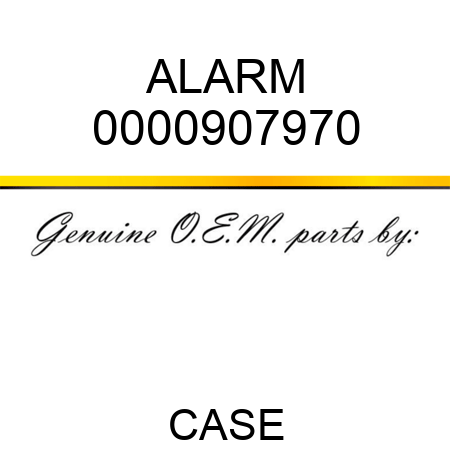 ALARM 0000907970