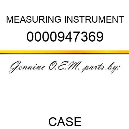 MEASURING INSTRUMENT 0000947369