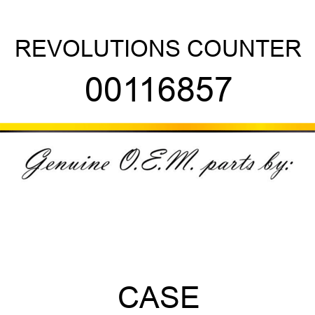 REVOLUTIONS COUNTER 00116857