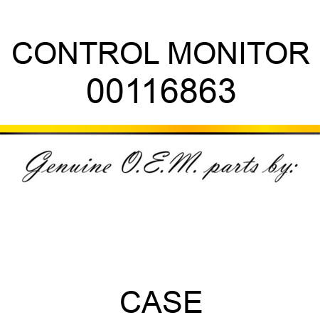 CONTROL MONITOR 00116863