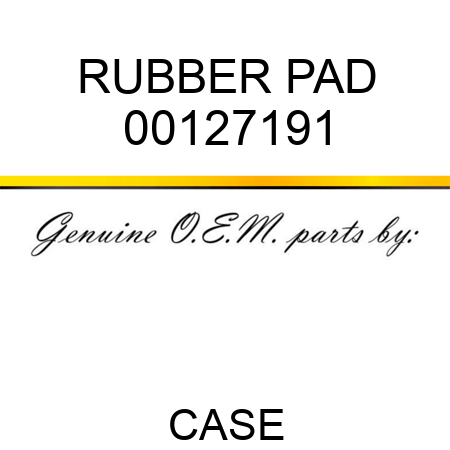 RUBBER PAD 00127191