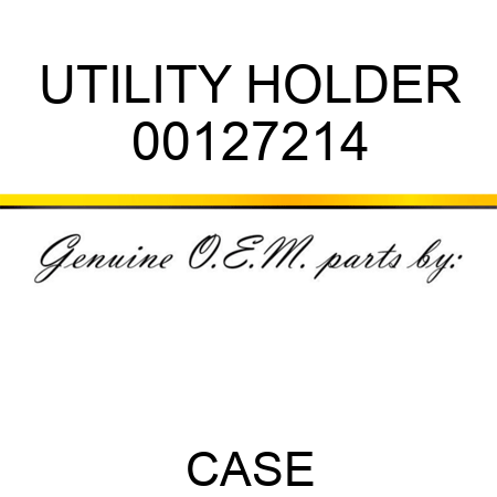 UTILITY HOLDER 00127214