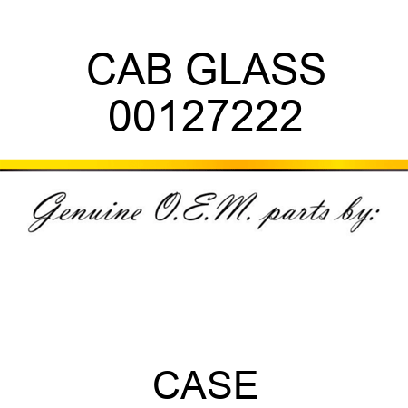 CAB GLASS 00127222