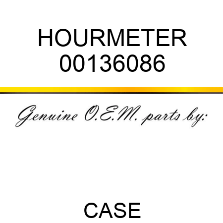 HOURMETER 00136086