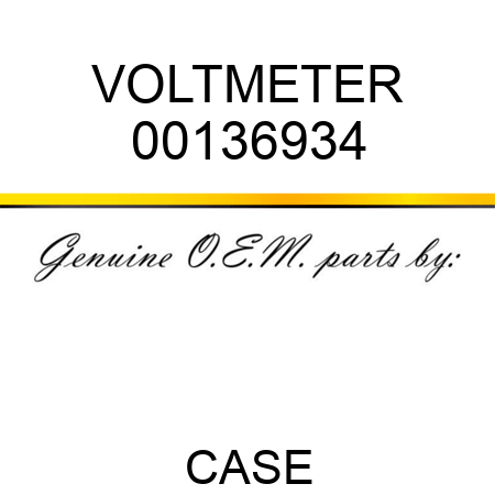 VOLTMETER 00136934