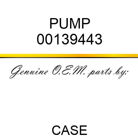 PUMP 00139443