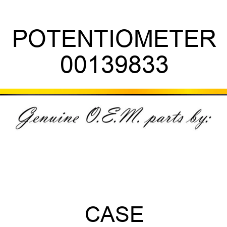 POTENTIOMETER 00139833