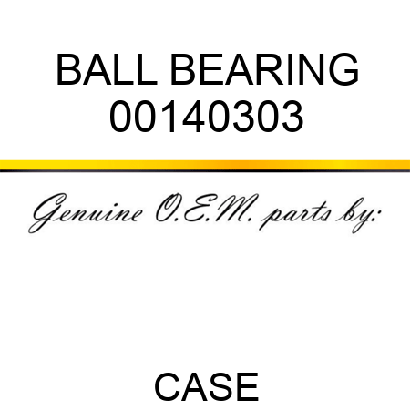 BALL BEARING 00140303