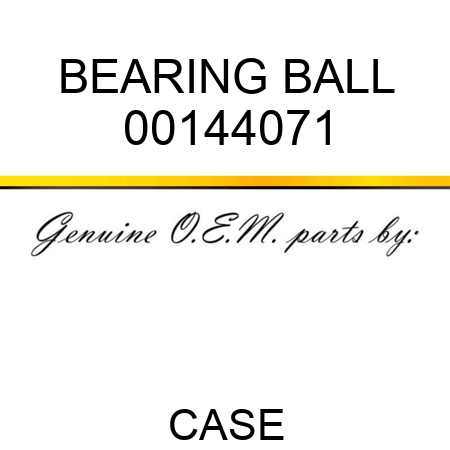 BEARING, BALL 00144071