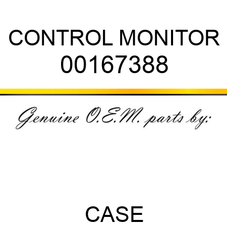 CONTROL MONITOR 00167388