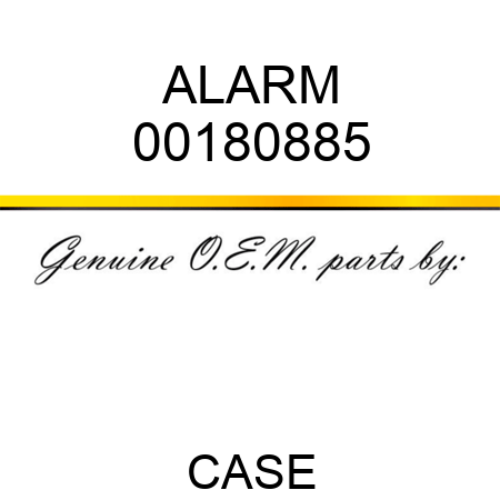 ALARM 00180885