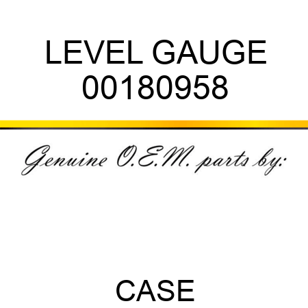 LEVEL GAUGE 00180958