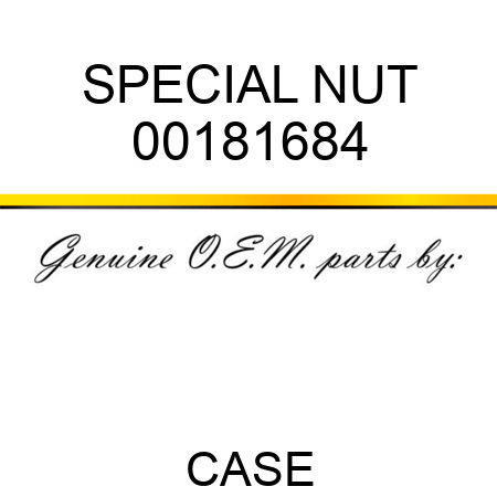 SPECIAL NUT 00181684