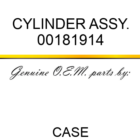 CYLINDER ASSY. 00181914