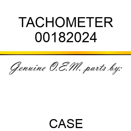 TACHOMETER 00182024