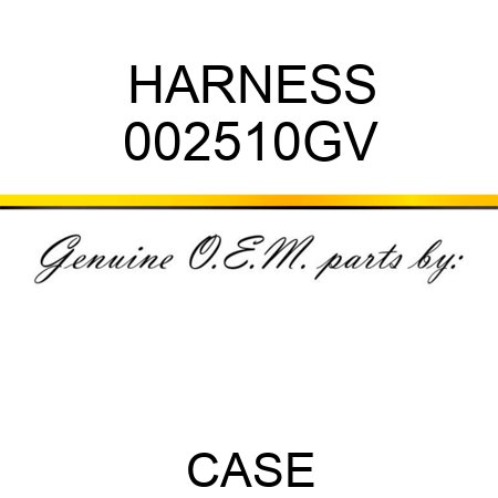 HARNESS 002510GV