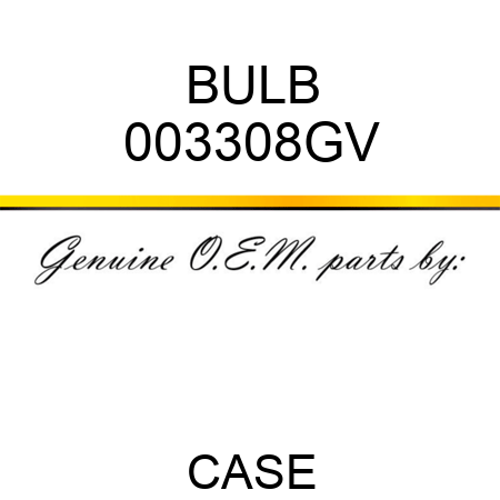 BULB 003308GV