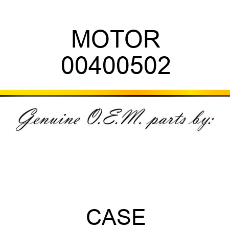 MOTOR 00400502