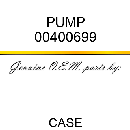 PUMP 00400699