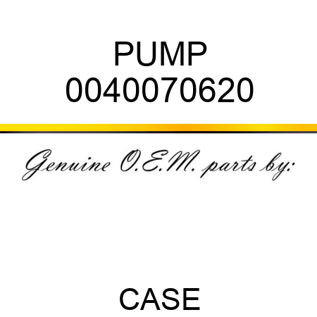 PUMP 0040070620