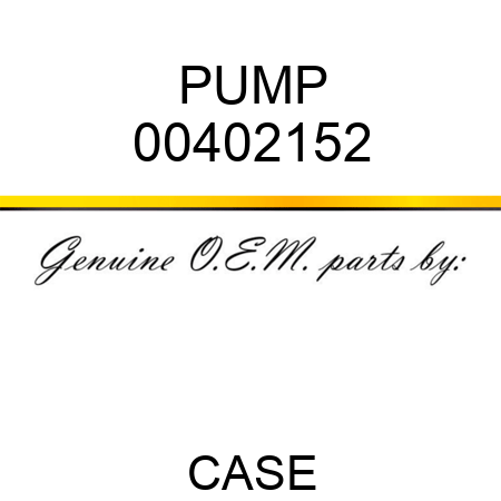 PUMP 00402152