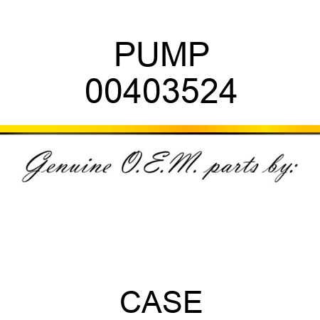 PUMP 00403524