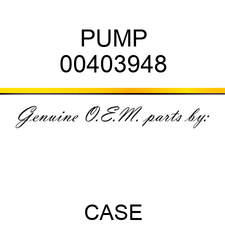 PUMP 00403948