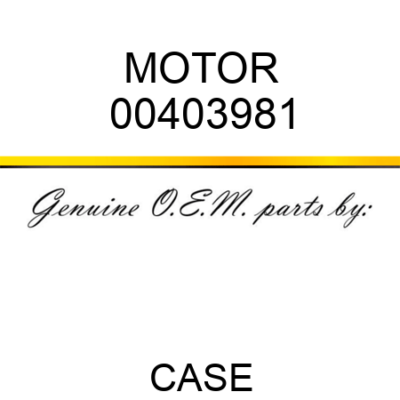 MOTOR 00403981