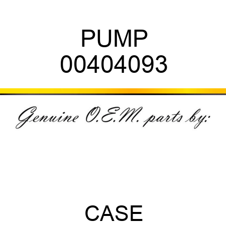 PUMP 00404093